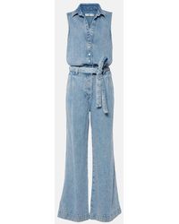 7 For All Mankind - Jumpsuit di jeans - Lyst