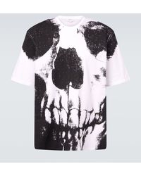 McQueen - Camiseta Skull De Jersey De Algodon - Lyst