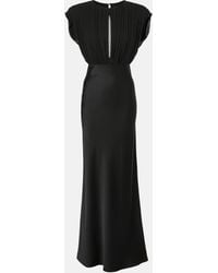 Max Mara - Randers Silk Satin Crepe Maxi Dress - Lyst