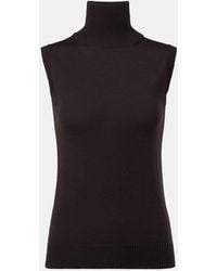 Sportmax - Vertigo Knitted Virgin Wool Top - Lyst