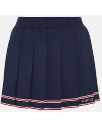 Gucci - Pleated Tennis Skirt - Lyst