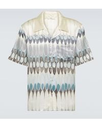Commas - Camisa bowling Eclipse de seda y algodon - Lyst
