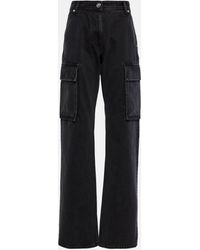 Versace - Cargo High-rise Straight Jeans - Lyst