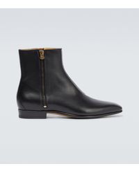 Gucci Leather Chelsea Boots - Black