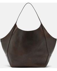 Brunello Cucinelli - Monili Medium Reversible Leather Tote Bag - Lyst