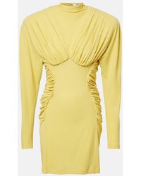 Stella McCartney - Draped Jersey Minidress - Lyst