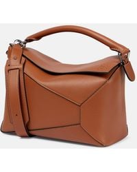 Loewe - Puzzle Edge Medium Leather Top-Handle Bag - Lyst