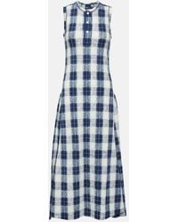 Polo Ralph Lauren - Plaid Cotton Jersey Maxi Dress - Lyst