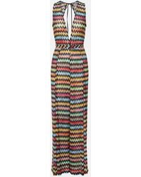 Missoni - Zigzag Open-Back Lame Jumpsuit - Lyst