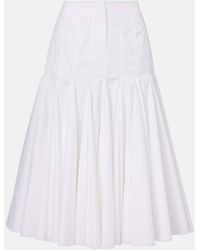 Jacquemus - Agave Cotton Poplin Midi Skirt - Lyst