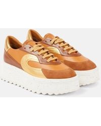 Robert Clergerie - Awake Leather Platform Sneakers - Lyst