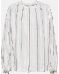 Loro Piana - Striped Linen Blouse - Lyst