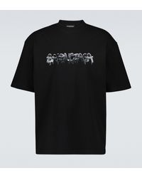 Balenciaga T-Shirt Slime aus Baumwolle - Schwarz