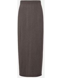 Lisa Yang - Charlotta Cotton And Cashmere Maxi Skirt - Lyst