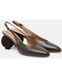 Ferragamo - Slingback-Pumps Tessie 70 Aus Leder - Lyst