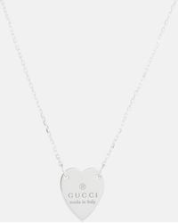 Gucci Collar de corazon de plata esterlina - Metálico