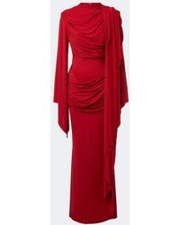 De La Vali - Perisa Draped Jersey Maxi Dress - Lyst