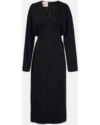 Plan C - Vestido Midi De Algodon - Lyst