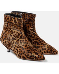 Isabel Marant - Eana Leopard-Print Suede Ankle Boots - Lyst