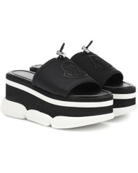 Moncler Monochrome Platform Sandals - Black
