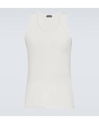 Tom Ford - Ribbed-knit Jersey Tank Top - Lyst
