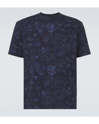 Etro - Floral Cotton T-Shirt - Lyst