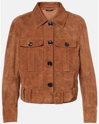 Tom Ford - Cropped Leather Jacket - Lyst