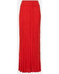 Christopher Esber - Linen And Silk-Blend Maxi Skirt - Lyst