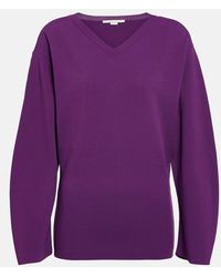 Stella McCartney - Oversized Stretch Jersey Sweater - Lyst