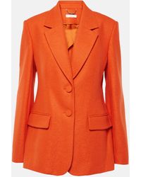 Chloé - Felted Wool And Cashmere Jersey Blazer - Lyst