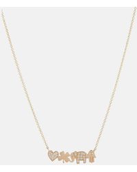 Sydney Evan - Icon Bar 14kt Gold Necklace With Diamonds - Lyst