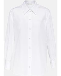 Alexander McQueen - Camisa en popelin de algodon - Lyst