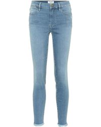 FRAME High-Rise Jeans Le High Skinny - Blau