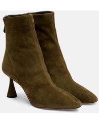 Aquazzura - Amore 75 Suede Ankle Boots - Lyst
