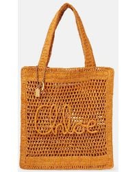 Chloé - Cabas Summer Banana En Raphia - Lyst