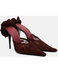 Magda Butrym - Mules De Crochet Con Aplique Floral - Lyst