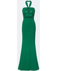 Elie Saab - Crepe Halterneck Gown - Lyst