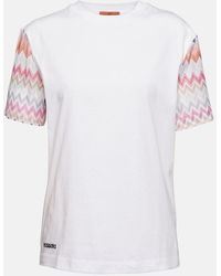 Missoni - Camiseta de algodon en zigzag con logo - Lyst
