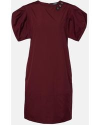 Max Mara - Puff-Sleeve Cotton Poplin Minidress - Lyst