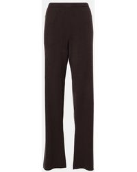 Extreme Cashmere - N°320 Rush Cashmere-Blend Straight Pants - Lyst