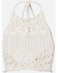 Alanui - Crop Top Lagoon Romance De Croche - Lyst