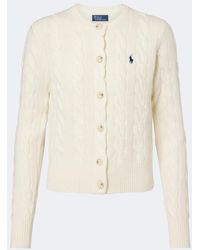 Polo Ralph Lauren - Cable-Knit Wool And Cashmere Cardigan - Lyst