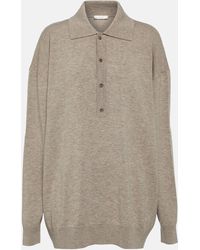 The Row - Wool-blend Polo Top - Lyst