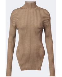 KHAITE - Vinci Wool And Silk Turtleneck Top - Lyst