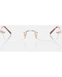 Miu Miu - Rectangular Glasses - Lyst