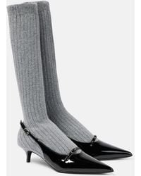 Magda Butrym - Leather-Trimmed Sock Boots - Lyst