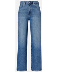 AG Jeans - Kora Mid-Rise Wide-Leg Jeans - Lyst
