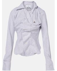 Vivienne Westwood - Striped Cotton-Blend Poplin Shirt - Lyst
