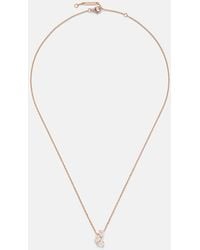 Repossi - Serti Sur Vide 18Kt Rose Pendant Necklace With Diamonds - Lyst