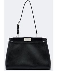 Fendi - Peekaboo Medium Leather Shoulder Bag - Lyst